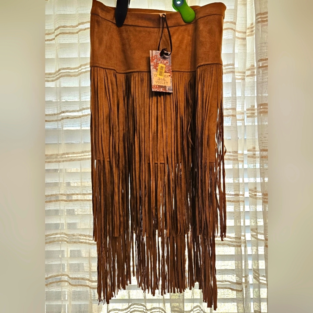 Adorable Western Skirt with Tassels